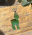 Natural Untreated 18 inch Sterling Silver Chain Necklace with 30mm Canadian Nephrite Jade Deer Pendant