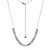 ELLE Jewelry - "Bamboo Collection" 16"+3" Rhodium-plated Sterling Silver Diamond Cut Cable Chain Necklace w/ CZ Accents