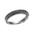 Image of ELLE Jewelry - "Stardust Collection" Sterling Silver Ring with Genuine Black Spinel Ring