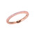 ELLE Jewelry - "Stardust Collection" Rose Gold-plated Sterling Silver Stacklable Ring w/ Pink CZs
