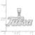 Image of Sterling Silver Rhodium-plated LogoArt University of Tulsa T-U Large Pendant