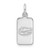 Image of Sterling Silver Rhodium-plated LogoArt University of Florida Tag Pendant
