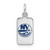 Image of Sterling Silver Rhodium-plated NHL LogoArt New York Islanders Enamel Tag Pendant