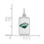 Image of Sterling Silver Rhodium-plated NHL LogoArt Minnesota Wild Enamel Tag Pendant