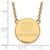 10k Yellow Gold LogoArt The Citadel Large Pendant w/Necklace