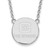 Image of 10k White Gold LogoArt The Citadel Large Pendant w/Necklace
