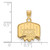 Sterling Silver Gold-plated LogoArt Ohio University Small Pendant
