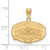 Sterling Silver Gold-plated LogoArt Jacksonville State University Medium Pendant