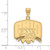 Image of Sterling Silver Gold-plated LogoArt Ohio University Large Pendant