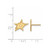 Image of 10k Yellow Gold NHL LogoArt Dallas Stars Small Post Earrings