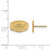 Image of 10k Yellow Gold LogoArt Jacksonville State University Extra Small Post Earrings
