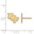 Image of Sterling Silver Gold-plated LogoArt University of Central Florida U-C-F Extra Small Post Earrings