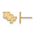 Image of 14k Yellow Gold LogoArt University of Central Florida U-C-F Extra Small Post Earrings
