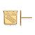 Image of 14k Yellow Gold NHL LogoArt New York Rangers Small Post Earrings