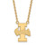 Image of 14k Yellow Gold LogoArt University of Idaho Vandals Large Pendant 18 inch Necklace