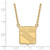 Image of 14k Yellow Gold NHL LogoArt New York Rangers Large Pendant 18 inch Necklace