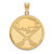 Image of Sterling Silver Gold-plated NHL LogoArt Buffalo Sabres Extra Large Pendant