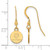 Image of Sterling Silver Gold-plated LogoArt The Citadel XS Dangle Earrings