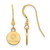 Image of Sterling Silver Gold-plated LogoArt The Citadel XS Dangle Earrings