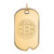 Image of Sterling Silver Gold-plated NHL LogoArt Boston Bruins Large Dog Tag Pendant