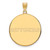Image of 14k Yellow Gold LogoArt Rutgers University Extra Large Disc Pendant