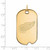 Image of 10k Yellow Gold NHL LogoArt Detroit Red Wings Large Dog Tag Pendant