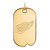 Image of 10k Yellow Gold NHL LogoArt Detroit Red Wings Large Dog Tag Pendant