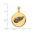 Image of Sterling Silver Gold-plated NHL LogoArt Detroit Red Wings Large Enameled Disc Pendant