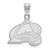 Image of 10k White Gold NHL LogoArt Colorado Avalanche Letter A Medium Pendant