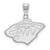 Image of 10k White Gold NHL LogoArt Minnesota Wild Medium Pendant