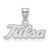 Image of 14k White Gold LogoArt University of Tulsa T-U Small Pendant