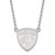 14k White Gold NHL LogoArt Florida Panthers Large Pendant 18 inch Necklace