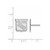 Image of 10k White Gold NHL LogoArt New York Rangers Small Post Earrings