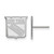 Image of 10k White Gold NHL LogoArt New York Rangers Small Post Earrings