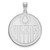 Image of 14k White Gold NHL LogoArt Edmonton Oilers Extra Large Pendant