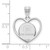 Image of Sterling Silver Rhodium-plated LogoArt The Citadel Pendant in Heart Image of Sterling Silver Rhodium-plated LogoArt The Citadel Pendant in Heart