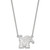 14k White Gold LogoArt University of Memphis Large Pendant 18 inch Necklace