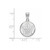 Image of 10k White Gold NHL LogoArt Toronto Maple Leafs Medium Disc Pendant