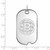 Image of 10k White Gold NHL LogoArt Boston Bruins Large Dog Tag Pendant