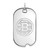 Image of 10k White Gold NHL LogoArt Boston Bruins Large Dog Tag Pendant