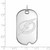 Image of 14k White Gold NHL LogoArt Tampa Bay Lightning Large Dog Tag Pendant