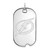 Image of 14k White Gold NHL LogoArt Tampa Bay Lightning Large Dog Tag Pendant