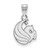 Image of 14k White Gold LogoArt University of Central Florida Pegasus Small Pendant