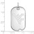Image of 14k White Gold LogoArt West Virginia University Small Dog Tag Pendant