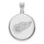 Image of 10k White Gold NHL LogoArt Detroit Red Wings Large Disc Pendant
