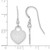 Image of Sterling Silver Rhodium-plated LogoArt Florida State University Heart Dangle Earrings Image of Sterling Silver Rhodium-plated LogoArt Florida State University Heart Dangle Earrings