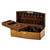 Luxury Giftware High Gloss Finish Burlwood Veneer with Lift Tray Locking Wooden Jewelry Box (Gifts)
