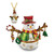 Luxury Giftware Pewter Bejeweled Crystals Gold-tone Enameled LOGAN Snowman Tree Trinket Box with Matching 18 Inch Necklace (Gifts)