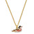 Image of Luxury Giftware Pewter Bejeweled Crystals Gold-tone Enameled WILSON Wood Duck Trinket Box with Matching 18 Inch Necklace (Gifts)