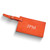 Orange Leatherette Luggage Tag with Buckle Strap (Gifts)